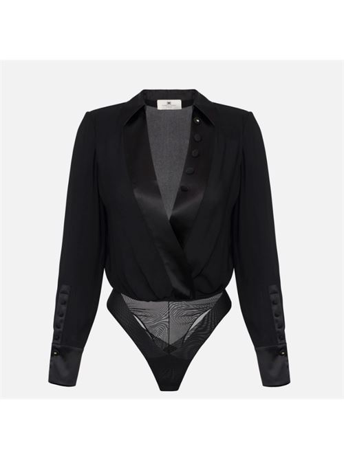 GEORGETTE BODY SHIRT ELISABETTA FRANCHI | CB00356E2110 Nero